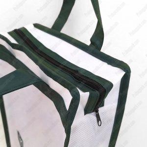 Alternative view of Fermuarlı Nonwoven Tela Ofset Baskılı Çanta