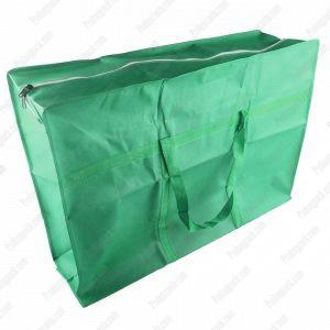 Nonwoven Tela Katlanabilir Fermuarlı Taşıma Çantası