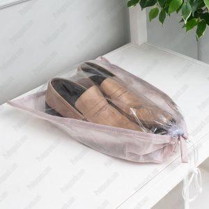 Nonwoven Tela Seffas Plastik Pcvli Ayakkabi Kilifi 35X45 Pembe 01