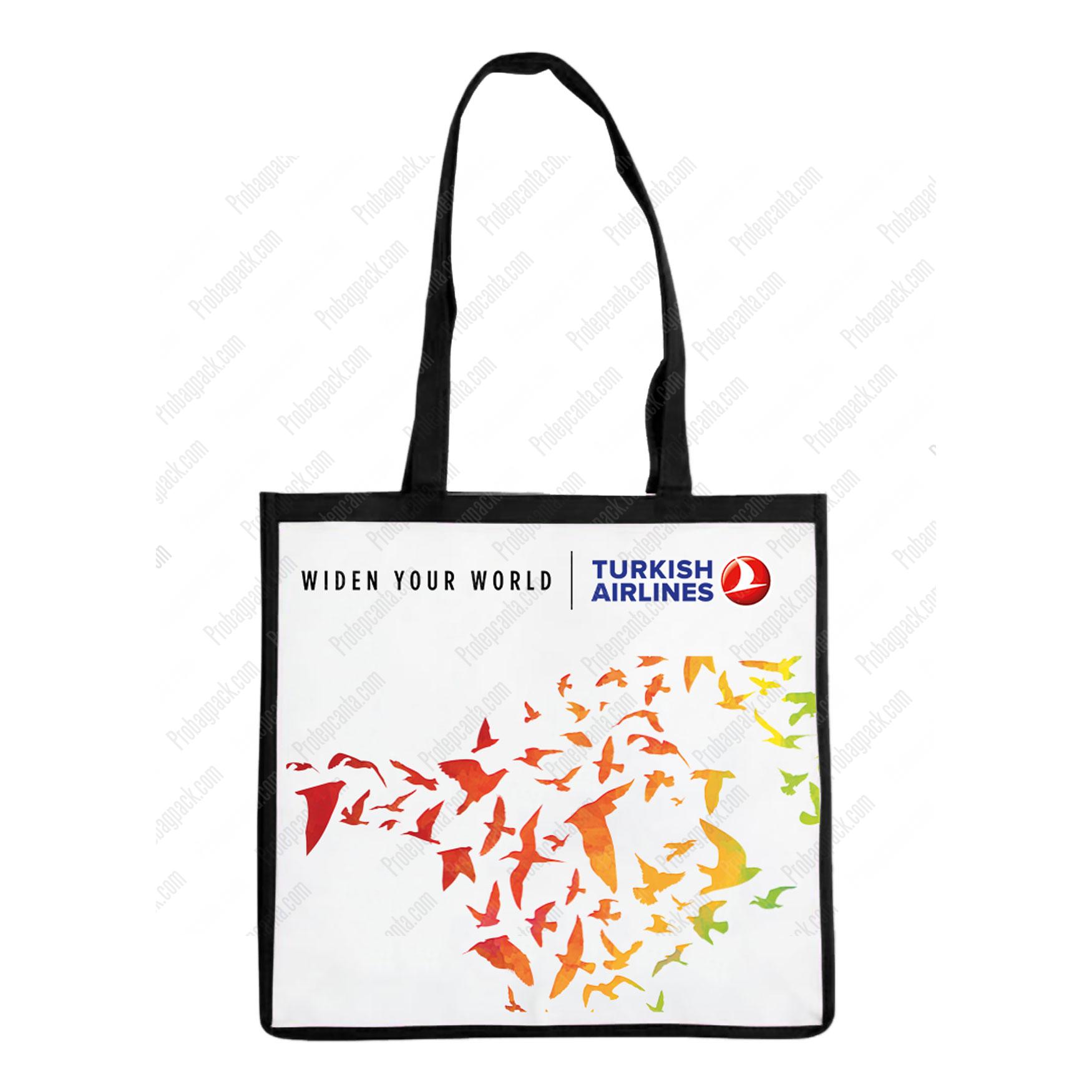 Dikişli Nonwoven Tela Türk Hava Yolları Tanıtım Çantası 2 Dikişli Nonwoven Tela Türk Hava Yolları Tanıtım Çantası - Görsel 2