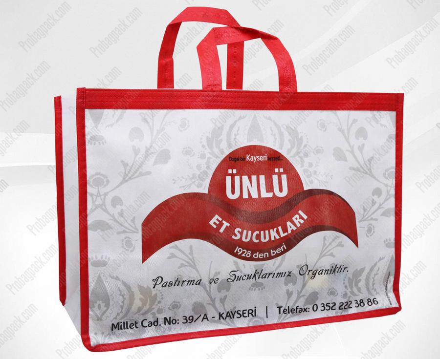 Nonwoven Tela Dikişli Şarküteri Çantası - 35X45X10 Cm 1 Nonwoven Tela Dikişli Şarküteri Çantası - 35X45X10 Cm