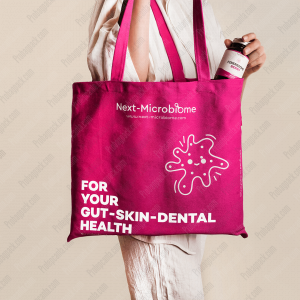 Alternative View Of Renkli Pamuk Gabardin Alışveriş Çantası