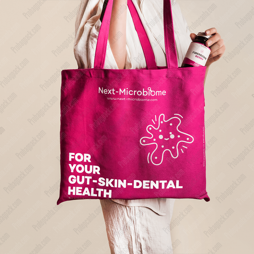 Renkli Pamuk Gabardin Alışveriş Çantası 2 Renkli Pamuk Gabardin Alışveriş Çantası - Görsel 2