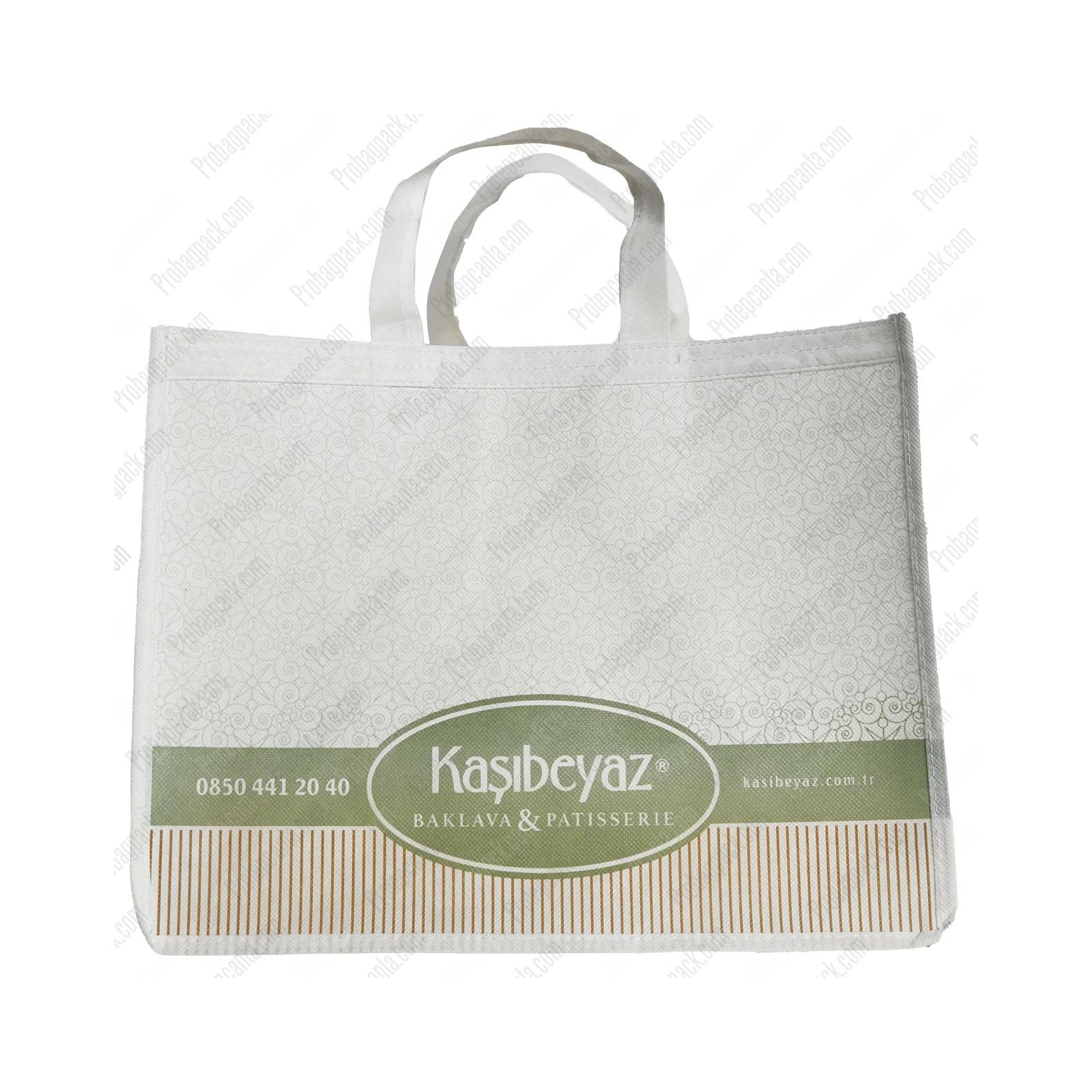 Patisserie Cafe Nonwoven Tela Dikişli Bez Çanta 2 Patisserie Cafe Nonwoven Tela Dikişli Bez Çanta - Görsel 2