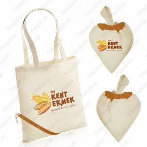 Alternative view of Kalp Şekilli Büzgülü (Dikey) Promosyon Çanta