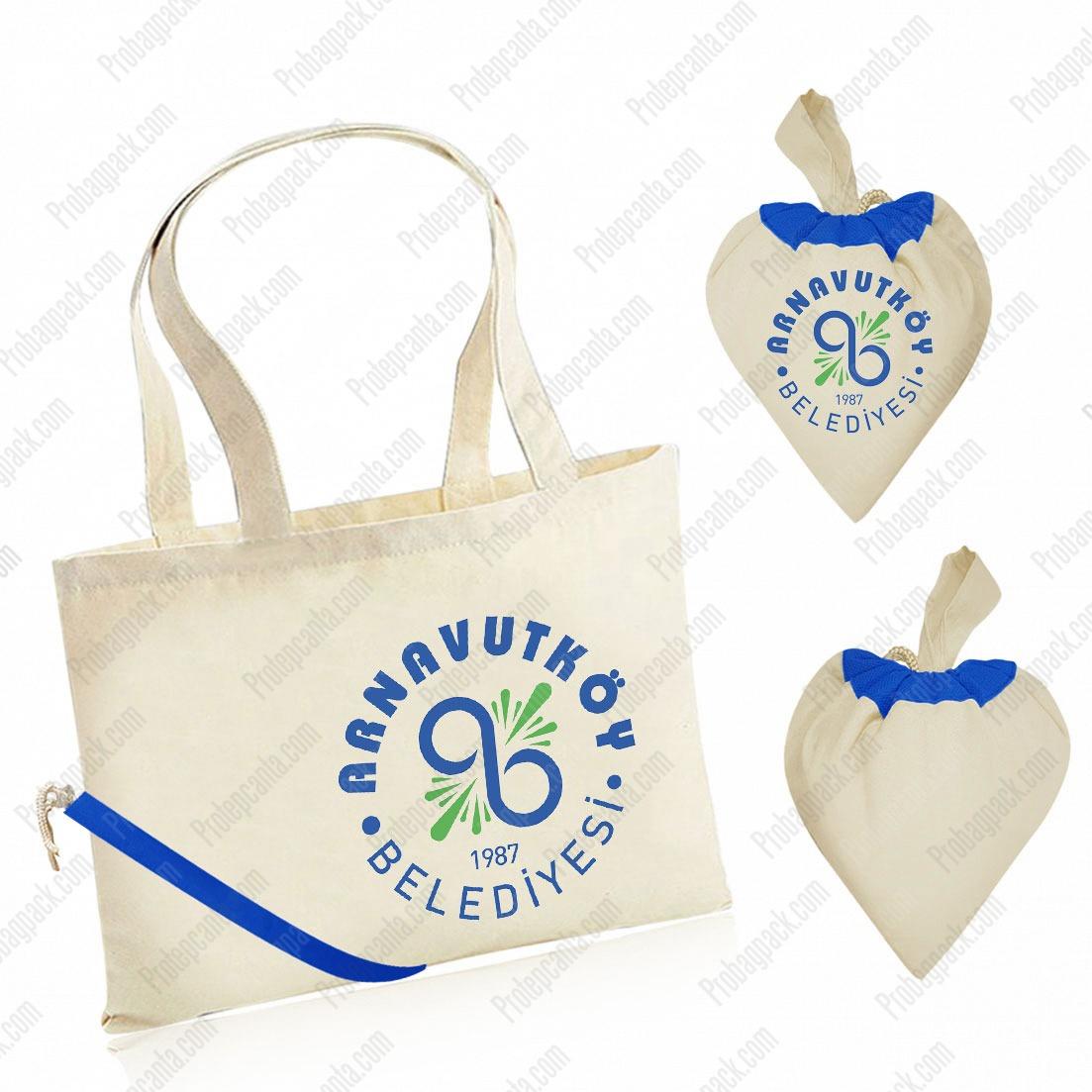 Kalp Şekilli Büzgülü (Yatay) Promosyon Çanta 3 Kalp Şekilli Büzgülü (Yatay) Promosyon Çanta - Görsel 3