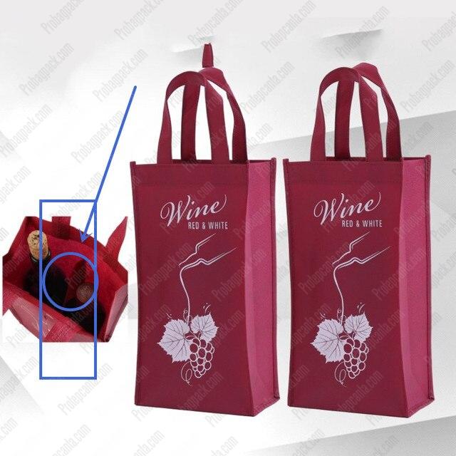 Dikişli Nonwoven Şampanya Şarap Şişesi Kılıfı Çantası 1 Dikişli Nonwoven Şampanya Şarap Şişesi Kılıfı Çantası