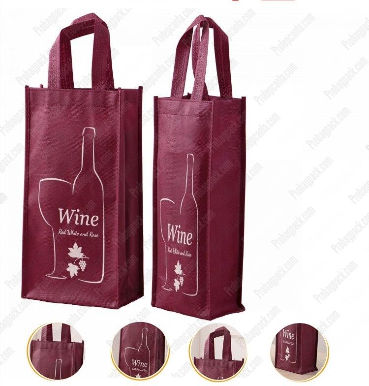 Dikişli Nonwoven Şampanya Şarap Şişesi Kılıfı Çantası 4 Dikişli Nonwoven Şampanya Şarap Şişesi Kılıfı Çantası - Görsel 4