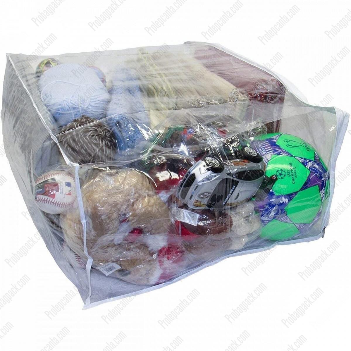 Pvc Şeffaf Çanta Yorgan Battaniye Giysi Oyuncak Kılıfı 64X45X30 3 Pvc Şeffaf Çanta Yorgan Battaniye Giysi Oyuncak Kılıfı 64X45X30 - Görsel 3