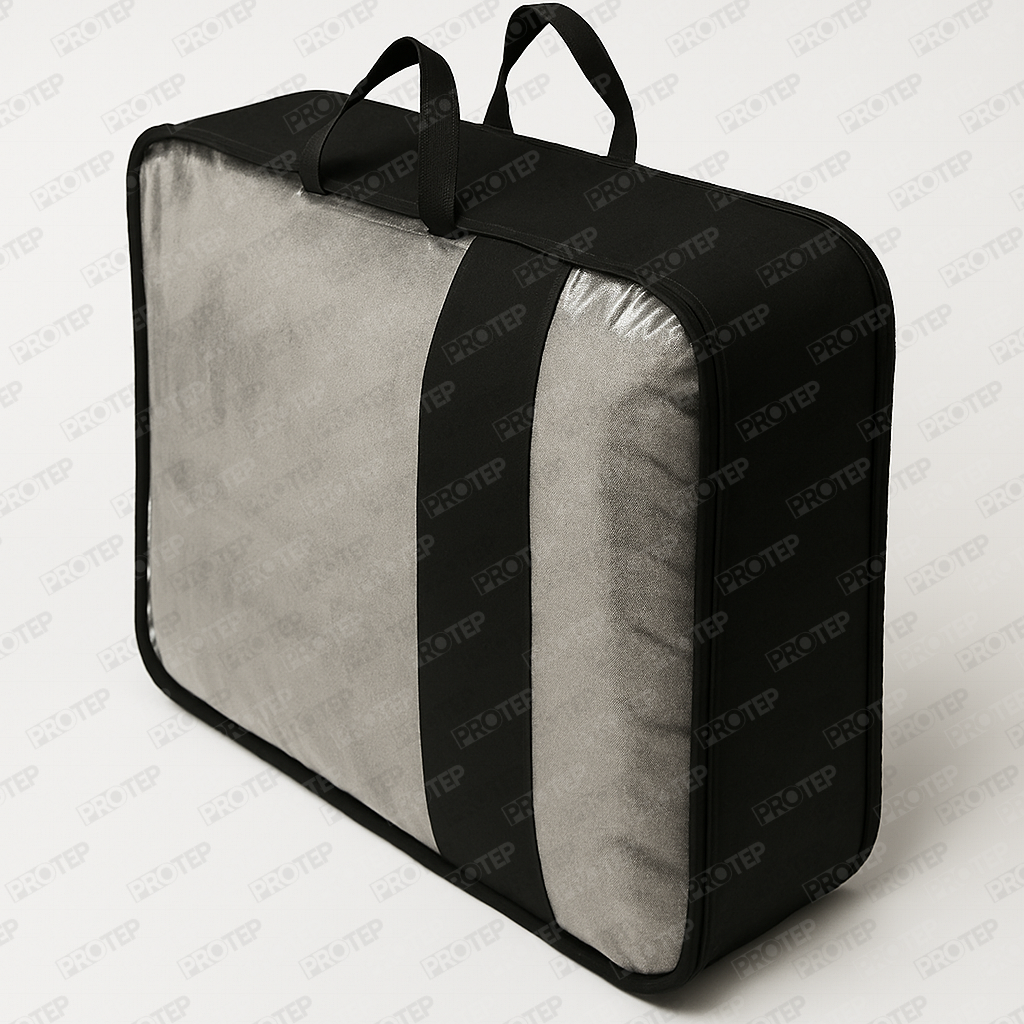 Nonwoven Tela Şeffaf Pvc'Li Battaniye Taşıma Çantası 1 Nonwoven Tela Şeffaf Pvc'Li Battaniye Taşıma Çantası