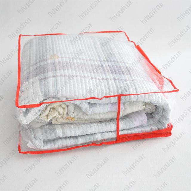 Nonwoven Tela Şeffaf Pvc Battaniye Çantası 2 Nonwoven Tela Şeffaf Pvc Battaniye Çantası - Görsel 2