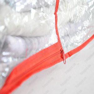 Nonwoven Tela Şeffaf Pvc Battaniye Çantası 9 Seffaf Pvcli Nonwoven Biyeli Battaniye Polar Carsaf Cantasi 5