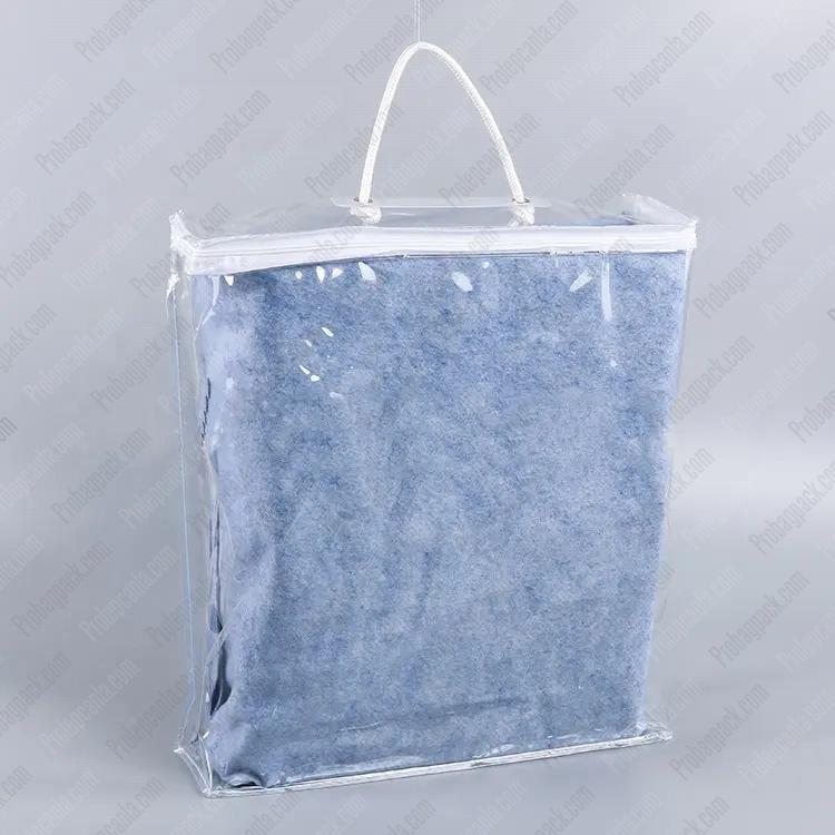 Şeffaf Yumuşak Plastik Pvc Fermuarlı Havlu - Nevresim Tekstil Çantası 1 Şeffaf Yumuşak Plastik Pvc Fermuarlı Havlu - Nevresim Tekstil Çantası