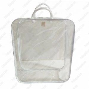 Alternative view of Şeffaf Yumuşak Plastik Pvc Fermuarlı Havlu - Nevresim Tekstil Çantası