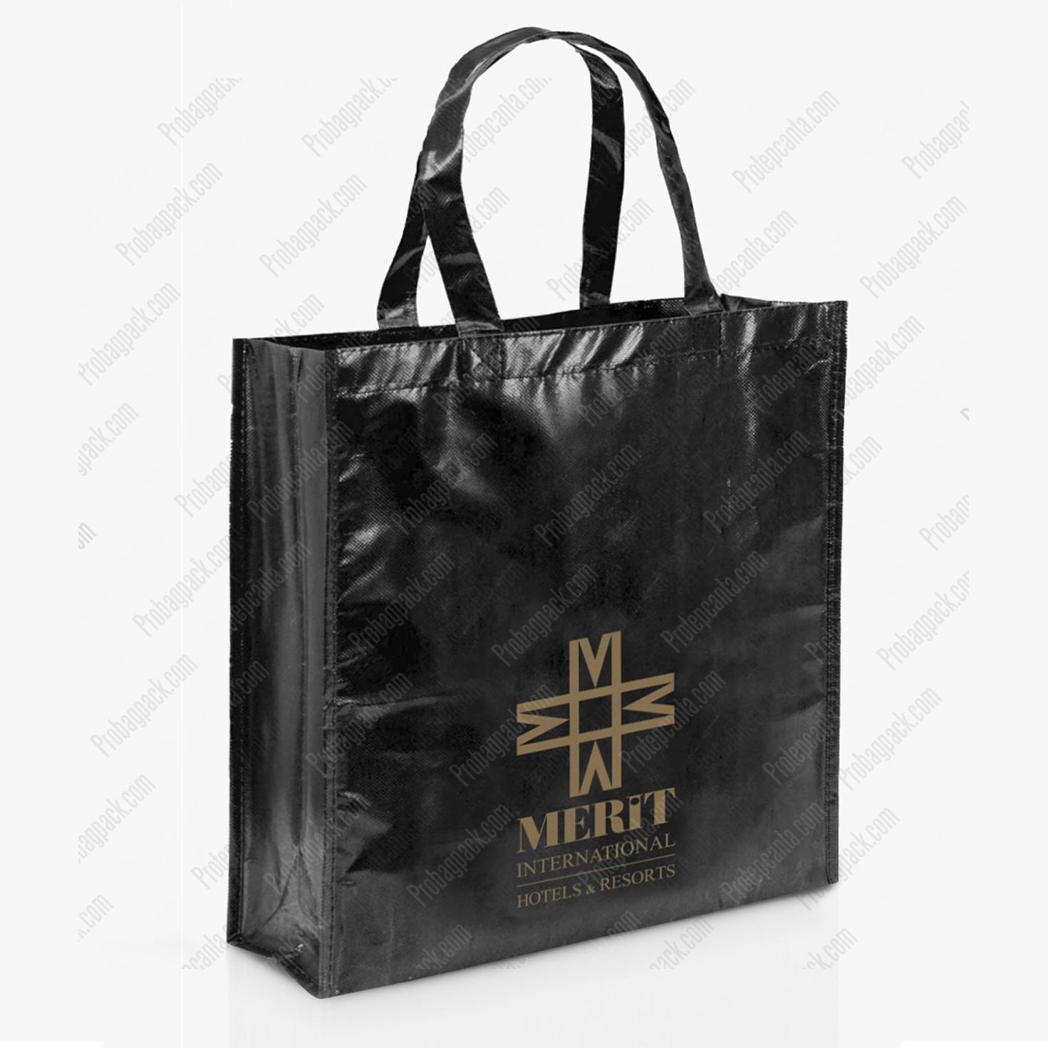 Nonwoven Siyah Lamineli Dikişli Çanta 1 Nonwoven Siyah Lamineli Dikişli Çanta