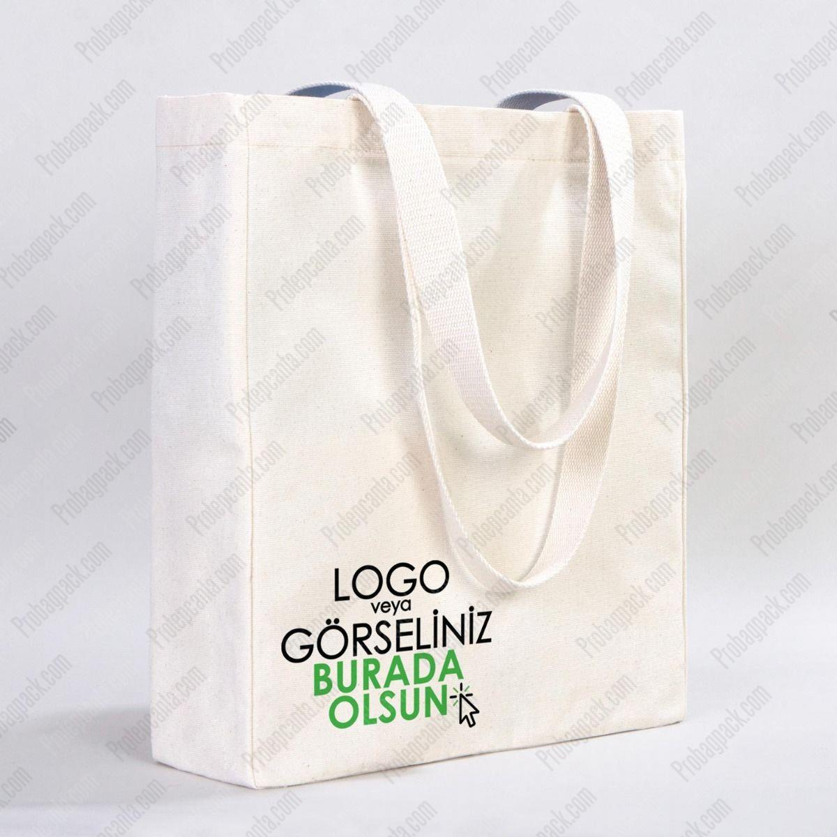 Körüklü Kanvas Bez Çanta - 35X40 Cm 4 Körüklü Kanvas Bez Çanta - 35X40 Cm - Görsel 4