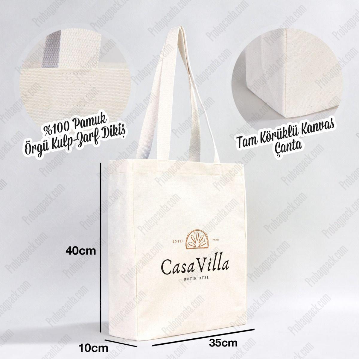 Körüklü Kanvas Bez Çanta - 35X40 Cm 1 Körüklü Kanvas Bez Çanta - 35X40 Cm