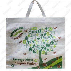 Bez Pazar Market Çantası Ultrasonik Tela Çanta 45×46x15 Kulplu