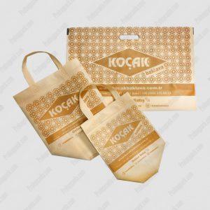 Toptan Bez Çanta Üretici 321 Ultrasonik Körüklü Baklava Tela Nonwoven Çanta 500 Gr (25*25*15 Cm)