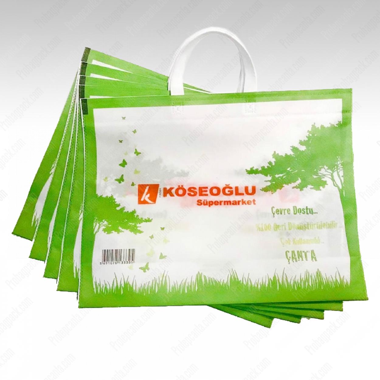 Ultrasonik Kaynaklı Tela Nonwoven Market Alışveriş Çantası 1 Ultrasonik Kaynaklı Tela Nonwoven Market Alışveriş Çantası