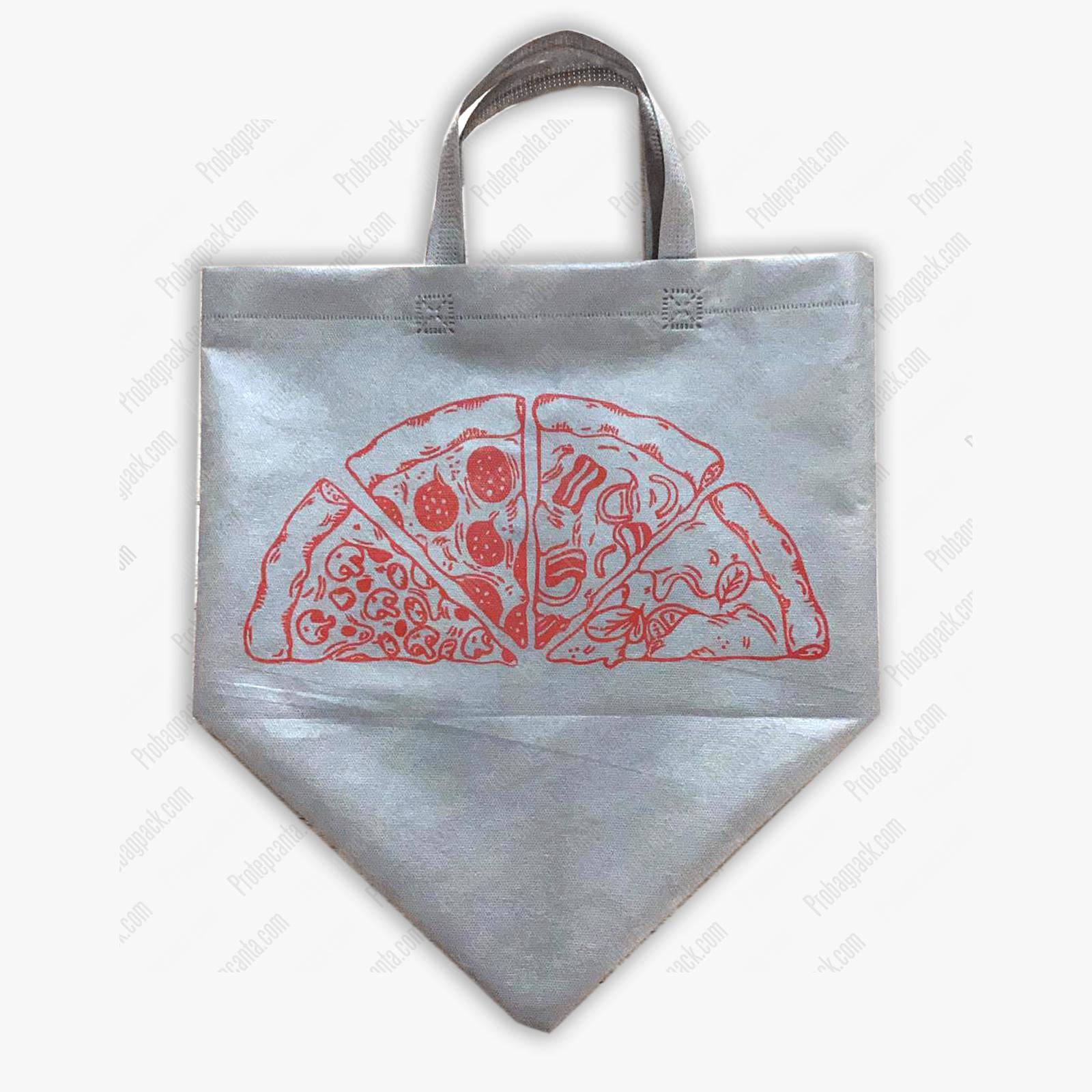 Ultrasonik Körüklü Pizza Kutusu Tela Nonwoven Çanta 2 Ultrasonik Körüklü Pizza Kutusu Tela Nonwoven Çanta - Görsel 2