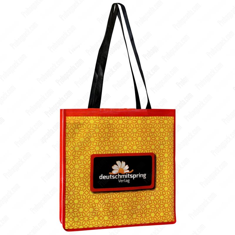 Uzun Kulp Tela Nonwoven Baskılı Bez Çanta 1 Uzun Kulp Tela Nonwoven Baskılı Bez Çanta