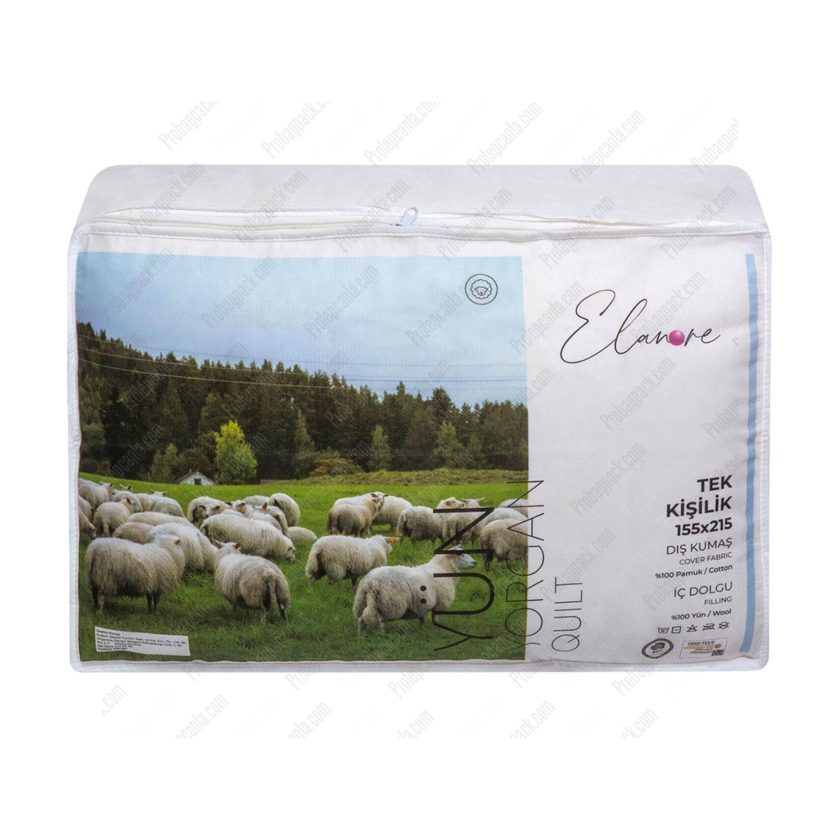 Fermuarlı Yorgan İçin Baskılı Nonwoven Tela Çanta 1 Fermuarlı Yorgan İçin Baskılı Nonwoven Tela Çanta